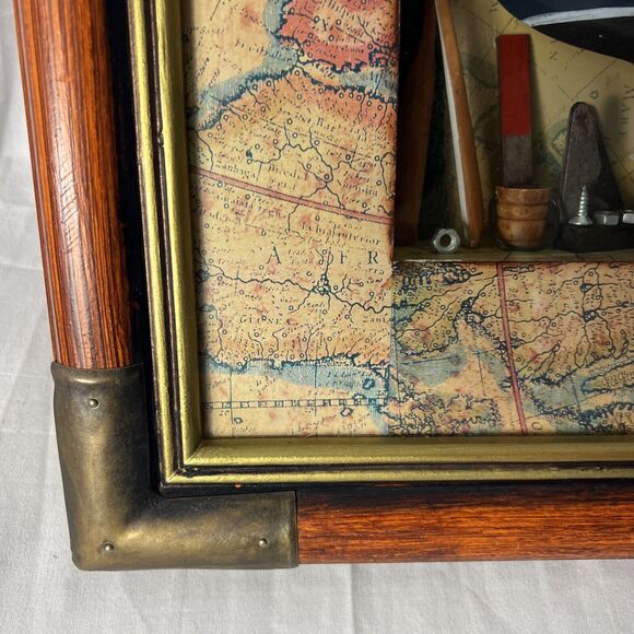 Americo Vespucci Nautical Sailing Ship Sailboat Shadow Box 18" - Picture 5 of 7